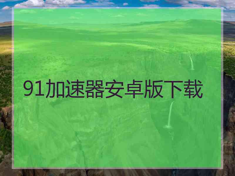 91加速器安卓版下载