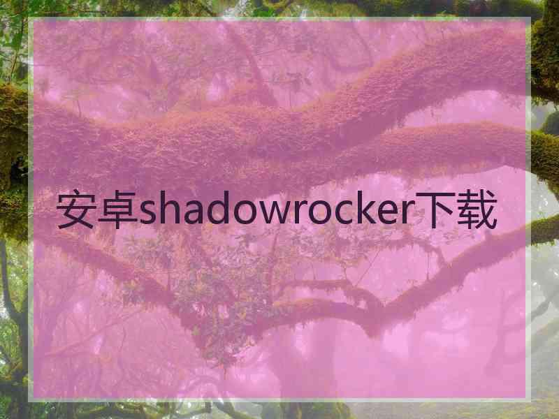 安卓shadowrocker下载