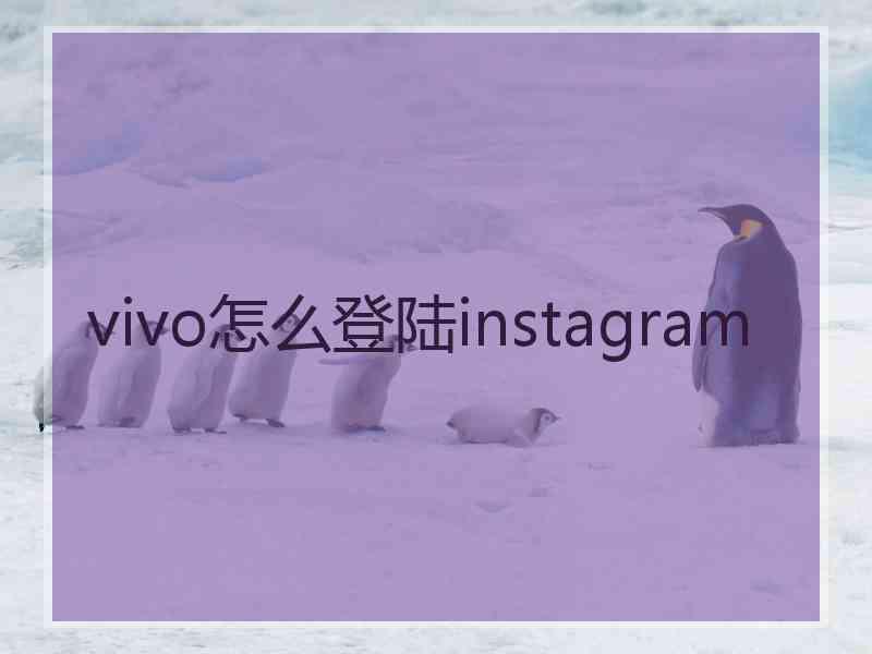 vivo怎么登陆instagram