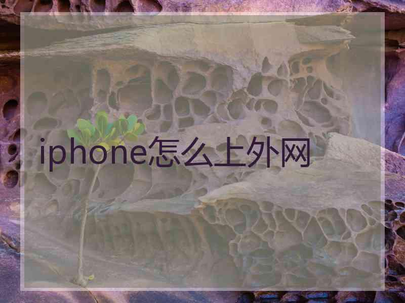 iphone怎么上外网