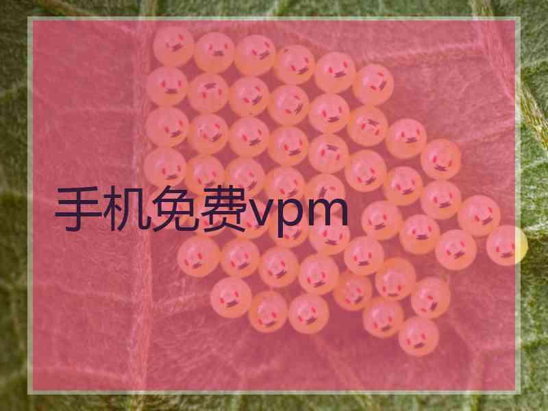 手机免费vpm