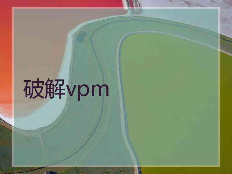 破解vpm