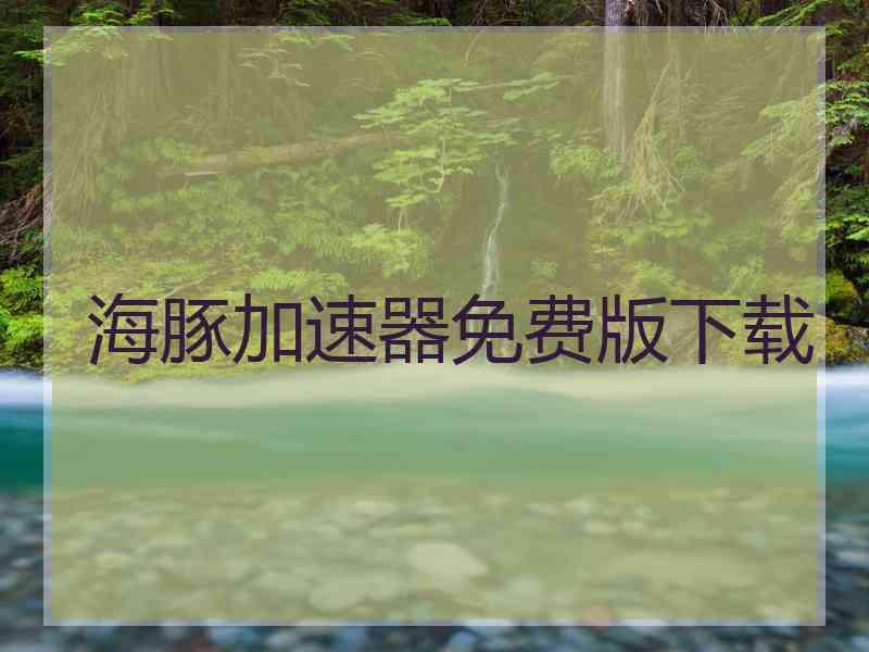 海豚加速器免费版下载