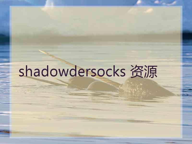 shadowdersocks 资源