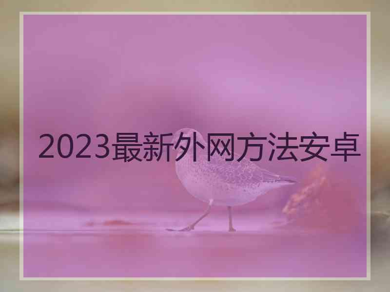 2023最新外网方法安卓