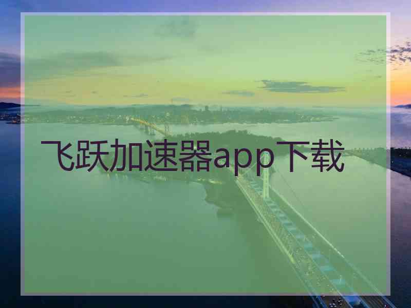 飞跃加速器app下载