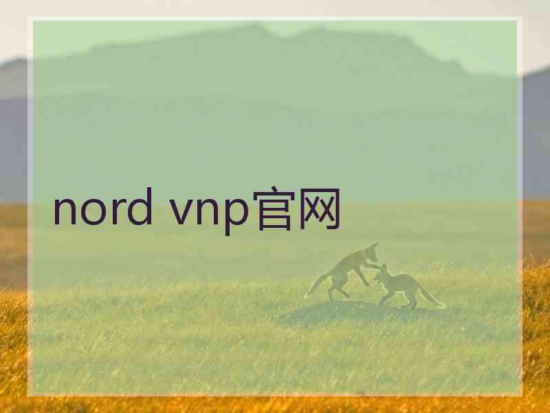 nord vnp官网