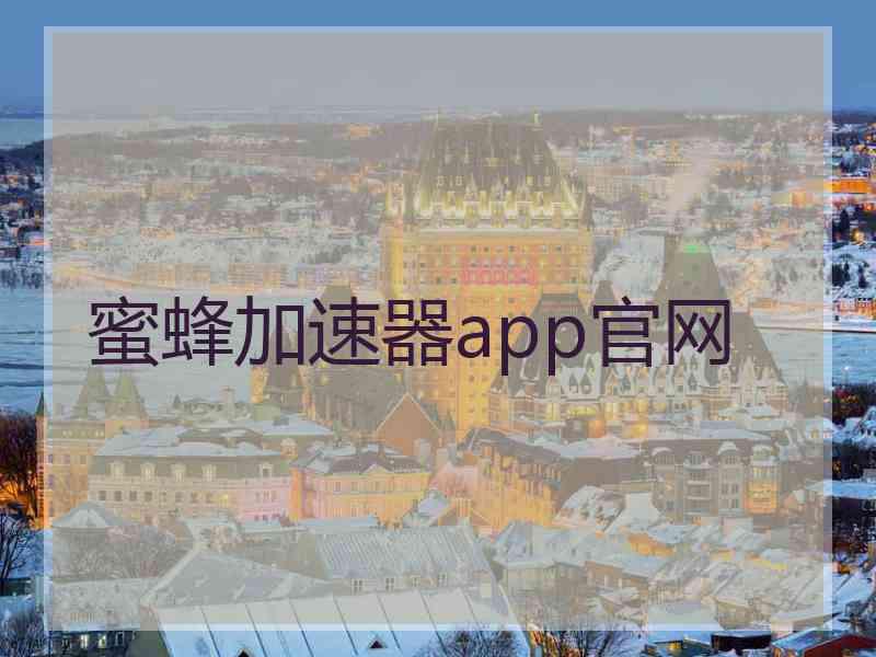 蜜蜂加速器app官网