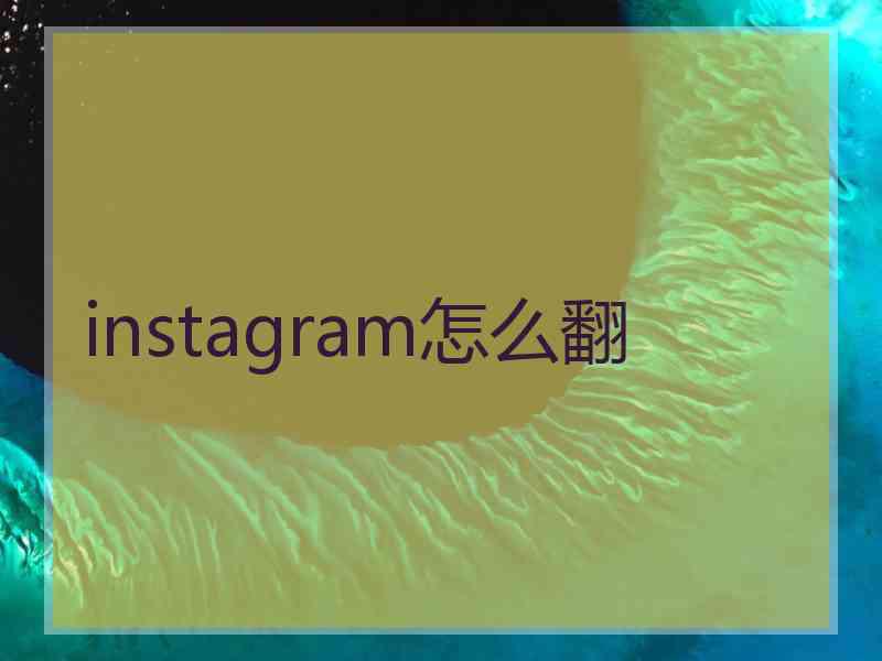 instagram怎么翻