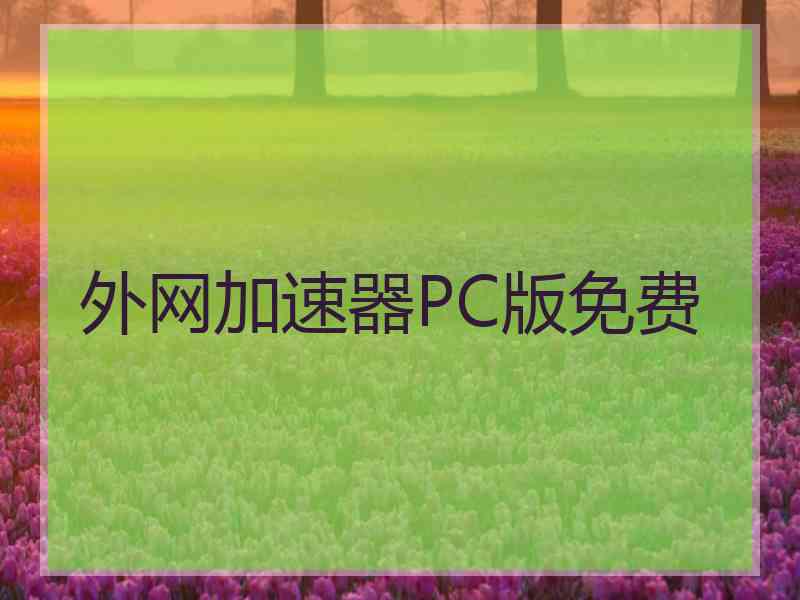 外网加速器PC版免费