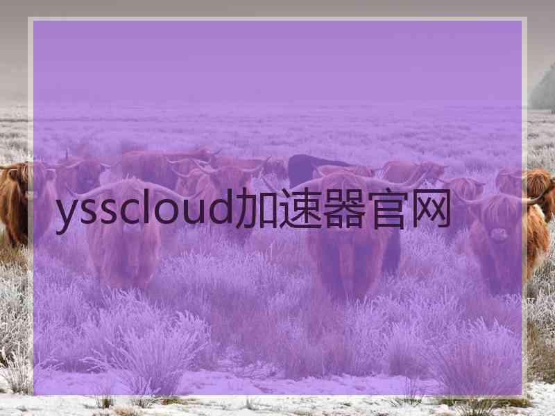 ysscloud加速器官网