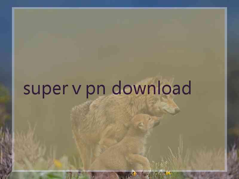 superⅴpn download