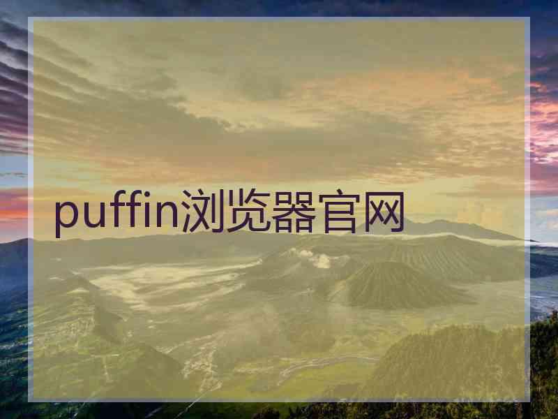 puffin浏览器官网