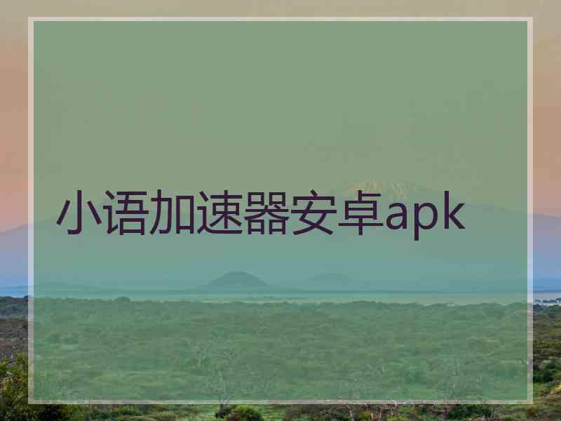 小语加速器安卓apk