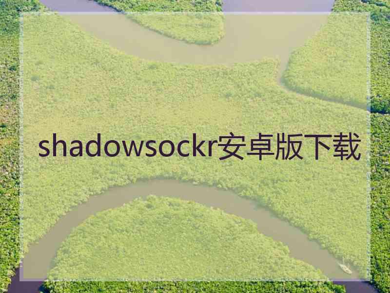 shadowsockr安卓版下载